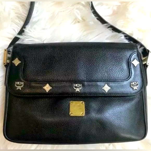 MCM VINTAGE STUDDED LUX Crossbody - Picture 1 of 8